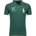 Ralph Lauren Polo Ralph Laurentil mænd. 710978082001 Custom Slim Fit poloshirt med Big Pony grøn (L), Casual, Bomuld, Korte ærmer