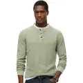 Superdry Lw Textured Grandad T-shirt Med Lange ærmer