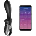 Satisfyer Heat Climax - smart, opvarmet anal vibrator (sort)