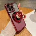 Mtp Products iPhone 15 Pro Max Glam Magnetisk Hybrid Cover m. Spejl - rød