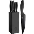 MasterChef Knivsæt med 5 knive i en knivblok - Kendt fra MasterChef Danmark