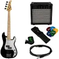 Antiquity Mini ST Left Handed Guitar & Amp Pack Black
