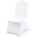 Vevor Stretch Spandex Foldstolbetræk, Universal Passende Stolebetræk, Aftageligt Vaskbart Beskyttende Slipbetræk, Til Bryllup, Ferie, Banket, Fest, Fejring, Spisning (100 STK. Hvid)