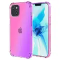 Mtp Products Gradient Stødtæt iPhone 14 TPU Cover - Pink / Lilla