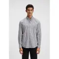 Hugo Boss BOSStil mænd. 50543513 Skjorte Rickert hvid (L), Casual, Bomuld, Lange ærmer