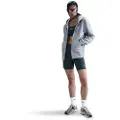 Nike Sportswear Phoenix Fleece-hættetrøje med fuld lynlås til kvinder - grå