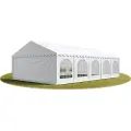 TOOLPORT 6x10m, Partytelt, PVC-teltdug, hvid, med bundramme