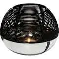 Philippi Fyrfadsstage LUNA 10 cm, sort, Philippi