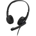 Hama HS-P150 V2 On-Ear Office Headset med 3,5 mm-stik - Svart