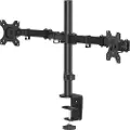 Hama Monitor Holder 2 Monitors Height-adjustable Swivel/Tilt 13" - 32"