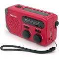 Denver SCR-2010 håndsvingradio med solcelleopladning og 2000 mAh batteri