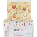 STYLETEK Pop-up Foil 5x11 Prefolded Sheets Houndstooth Hottie - 400pcs