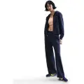 Nike Sportswear Chill Terry-sweatpants i french terry med mellemhøj talje og åben kant til kvinder - blå