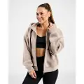 MM Sports Hoodie Zip Wmn Varsity, Taupe