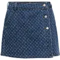 Object Jacquard Denimnederdel