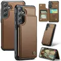 CASEME Samsung Galaxy S24 Caseme C22 Cover med RFID-kortpung - Brun