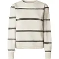 Pepe Jeans Pepe Jeanstil kvinder. PL7000044 Carmela Stripe-jumper off-white (XS), Hvid, Casual, Polyester