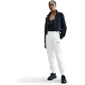 Nike Sportswear Phoenix Fleece-sweatpants med mellemhøj talje til kvinder - hvid