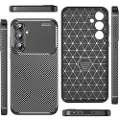 Mtp Products Samsung Galaxy A35 Beetle Karbonfiber TPU Cover - Sort