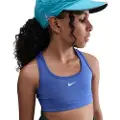 Nike Swoosh-sports-bh til piger - blå