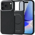Tech-Protect iPhone 17 Pro Max Tech-Protect Ion Carbon Plast Cover - MagSafe-kompatibel - Sort / sølv