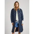 Pepe Jeans Pepe Jeanstil kvinder. PL402276 Nash marineblå jakke (S), Casual, Nylon, Lange ærmer