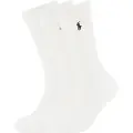 Ralph Lauren Polo Ralph Laurentil mænd. 449655211003 Pakke med 3 par høje sokker hvid (40-45), Afslappet, Bomuld