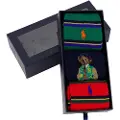 Ralph Lauren Polo Ralph Laurentil mænd. 449958860001 Sæt med 3 flerfarvede Bear-sokker (43-46), Afslappet, Flerfarvet, Bomuld