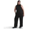 Nike Sportswear Phoenix Fleece-bukser med høj talje til kvinder (plus size) - sort
