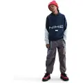 Nike Multi Dri-FIT-hættetrøje i fleece til større børn - blå