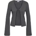 Noisy May Bindelukning Foran Strikket Cardigan