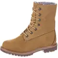 Timberland Timberlandtil kvinder. TB18329R2311 Autentiske brune vandtætte læderstøvler (38 W), Fast, 1-3 cm, Casual, Gul