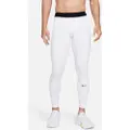 Nike Pro Warm-tights til mænd - hvid