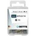 Witte Ph 1 Bitflex Tin 25 Mm Phillips Phillips-skruetrækkerbit 15 Enheder