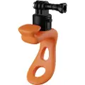 Telesin multifunctional silicone mount for sports cameras (orange)