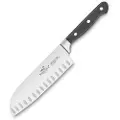 Lion Sabatier Santokukniv PLUTON 18 cm, nitter i rustfrit stål, sort, Lion Sabatier