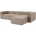 Hannah Home - Hjørnesofa - Cahit - Brun - Sofaer med chaiselong - - Homeroom
