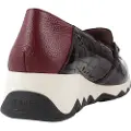 Wonders Wonderstil kvinder. C-7612 Rødbrune Simon-loafers i læder (39), 1-3 cm, Ingen, Casual
