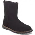 Birkenstock Birkenstocktil kvinder. 1030242 Uppsala Zip Shearling Leather Ankle Boots sort (41), Læder, Fast, Lynlås, Casual