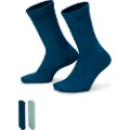 Nike Stødabsorberende Nike Everyday-crewstrømper (2 par) - multifarvet