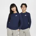 Nike Langærmet Nike Sportswear-T-shirt til større børn - blå