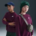 Nike Oversized Nike Sportswear Club Fleece-sweatshirt til større børn - rød