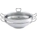Fissler Wok NANJING 35 cm, med dampindsats og låg, Fissler