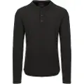 Superdry Waffle Henley T-shirt Med Lange ærmer