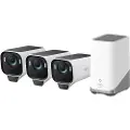 Eufy Cam S3 Pro, 3-kamera-sæt, sikkerhedskamera