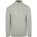Superdry Superdrytil mænd. M6110706A Mao-krave-jumper med grå lynlås (XXL), Casual, Bomuld