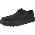 Clarks Clarkstil mænd. 26181385 Lædersko Torhill Lo Sort (42.5), Fast, Blonder, Casual