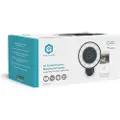 Nedis Smartlife SmartLife udendørskamera Wi-Fi Spotlight 4K / 3840x2160 IP65 Cloud Storage (mulighed) / microSD (ikke inkluderet) / Onvif 5 V DC Med bevægelsessensor Nattesyn Sort