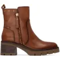 Carmela Carmelatil kvinder. 16257203-CAMEL Ankelstøvler i læder 162572 brun (39), 1-3 cm, Lynlås, Casual