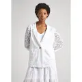 Pepe Jeans Pepe Jeanstil kvinder. PL402376 Marisa blazer hvid (XS), Casual, Bomuld